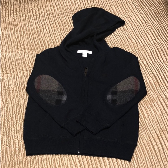 burberry hoodie kids blue